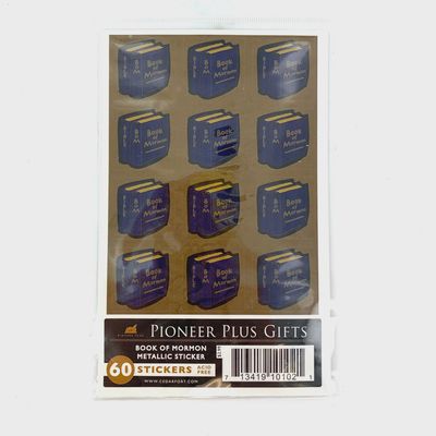 Book of Mormon metallic stickers
