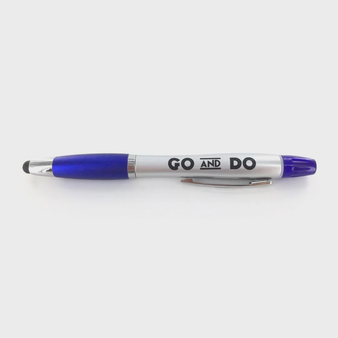 Go and Do Stylus Ballpoint Pen Blue