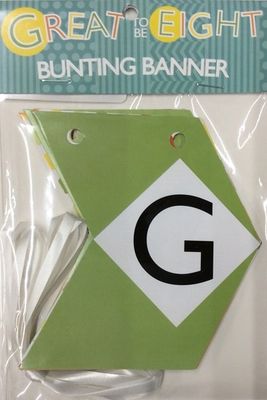 Great to Be Eight Bunting Banner