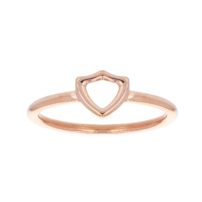 #169 Open Shield CTR Ring - Rose Gold