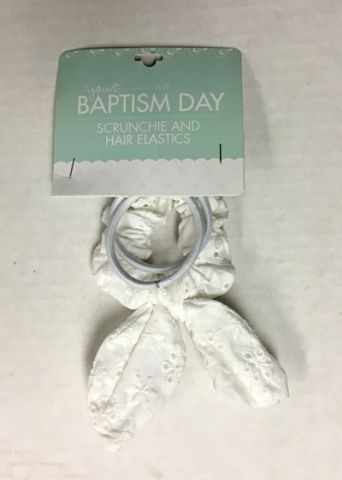 Baptism Day  Scrunchie and Hair Bobbles