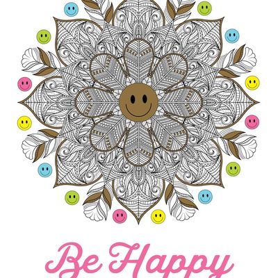 Be Happy Coloring Book