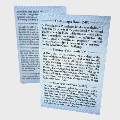 Priesthood Ordinance Card