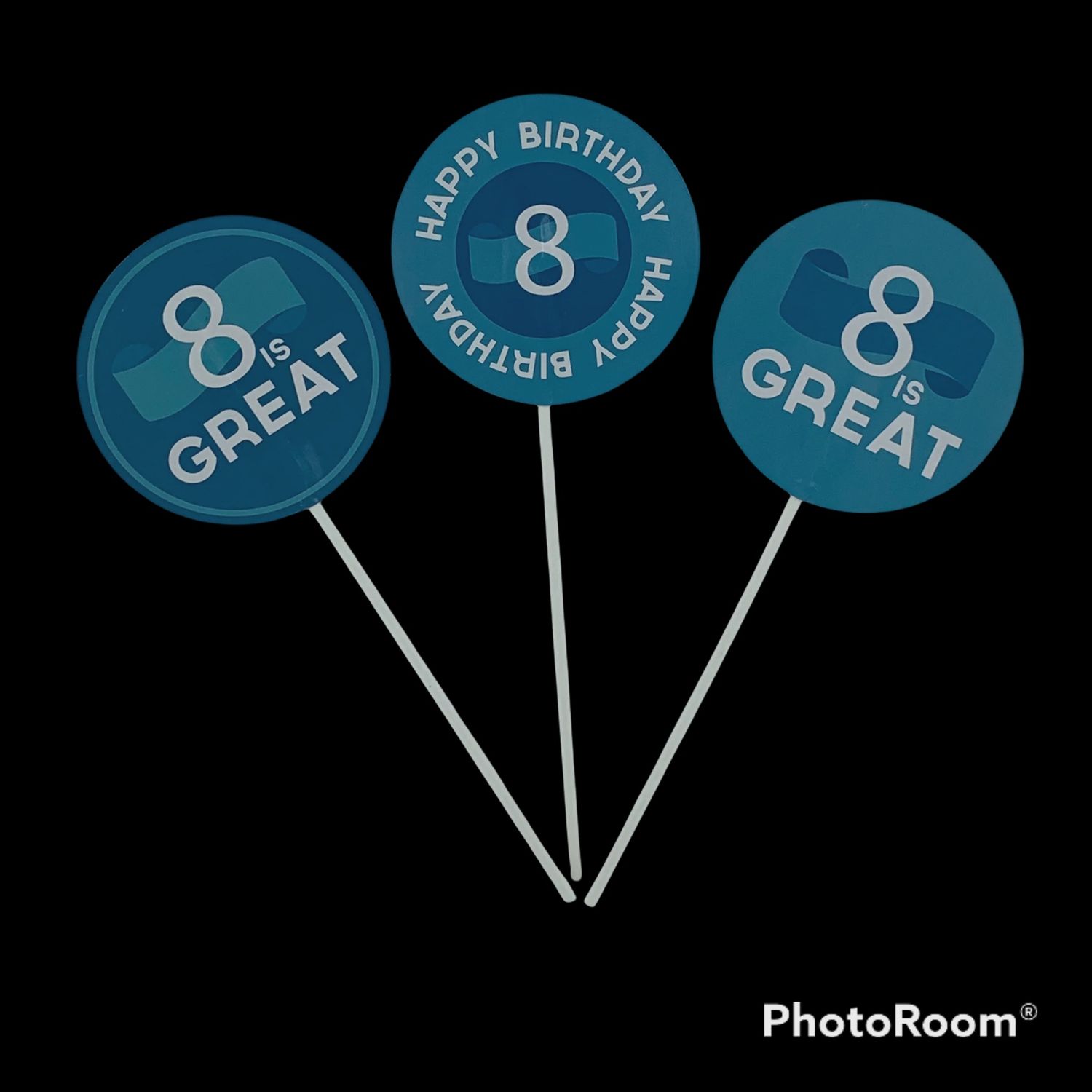8 is Great - Gift Toppers - Boy