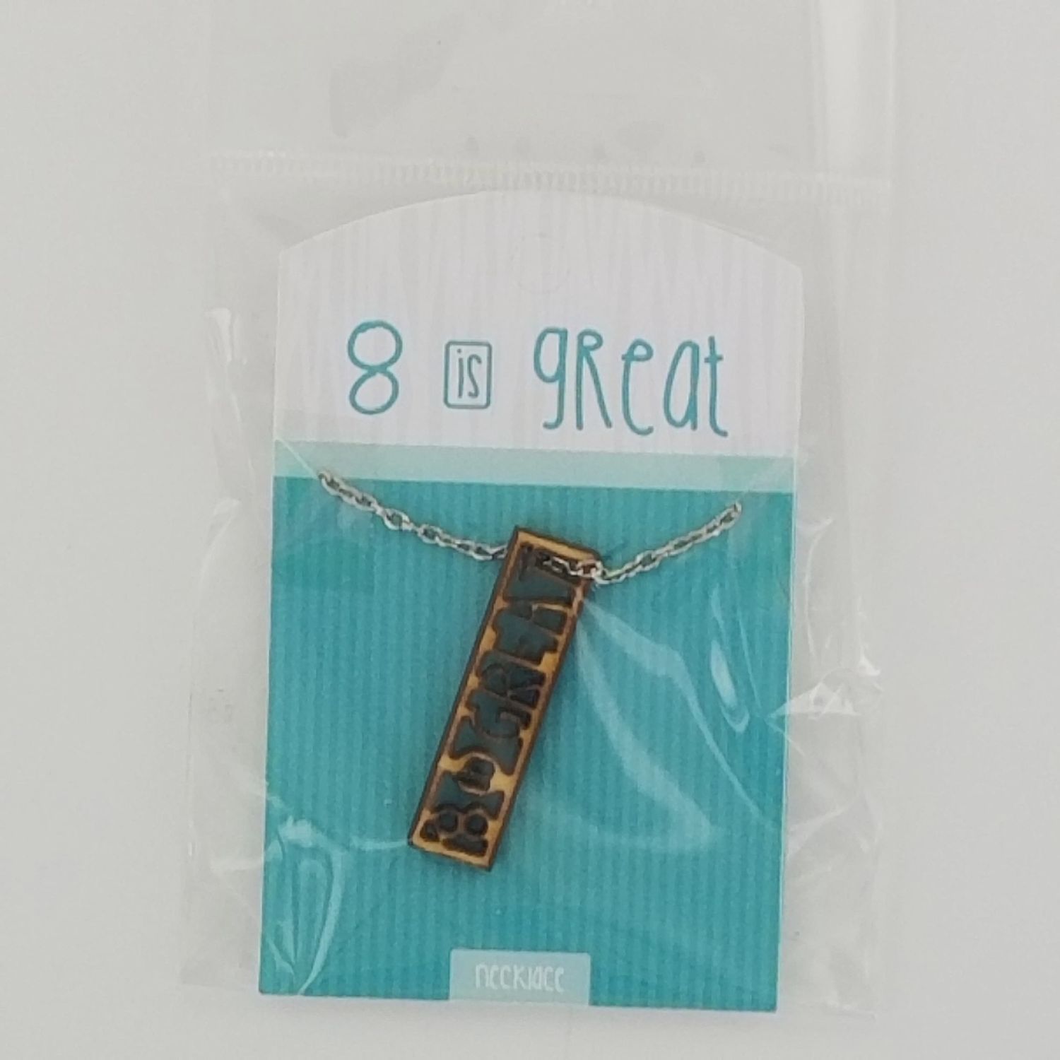 8 is Great Baptism - Necklace - Wooden