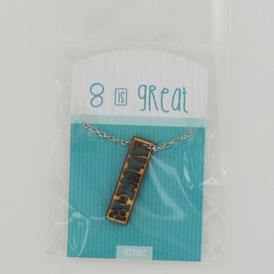 8 is Great Baptism - Necklace - Wooden