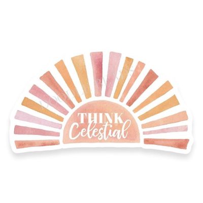 Think Celestial Vinyl Sticker