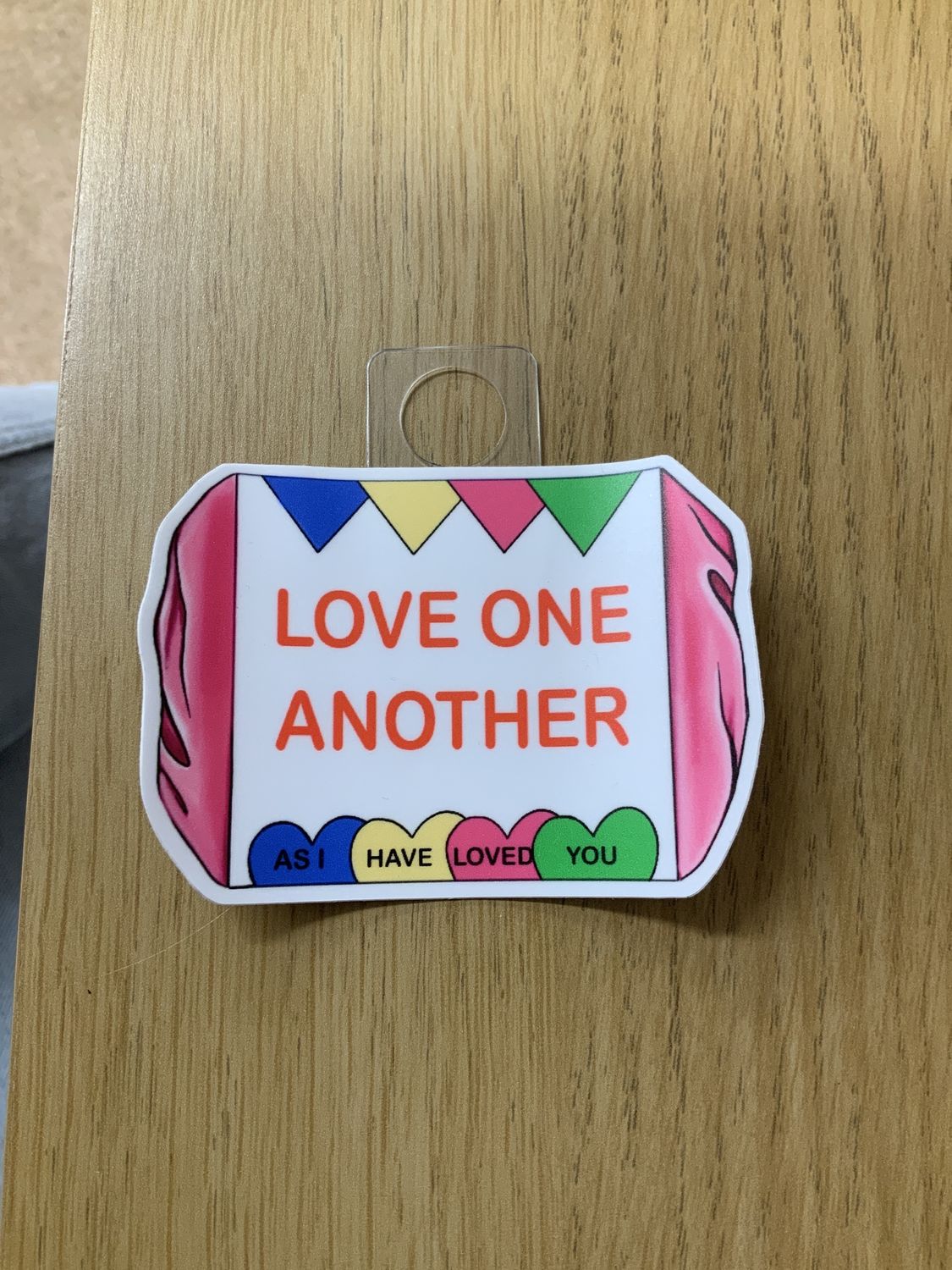 Sticker &quot;LOVE ONE ANOTHER as I have loved you&quot;