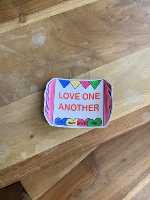 Sticker "LOVE ONE ANOTHER as I have loved you"