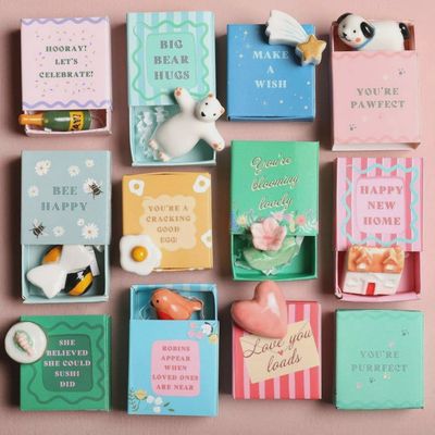 Tiny Matchbox Ceramic Token