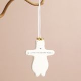 I Love You Beary Much Bear Hanging Decoration