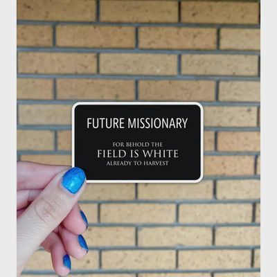 Future Missionary Sticker, Lds Mission Tag Sticker