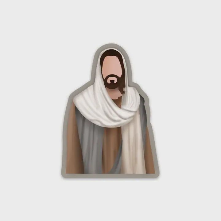 Jesus Christ Sticker, Christ Sticker, Bible Jesus Sticker