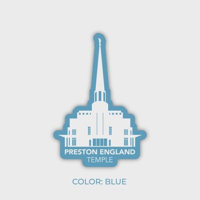 Preston England Temple Sticker, Lds Preston England Temple