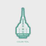 Rome Italy Temple Sticker, Lds Rome Italy Temple