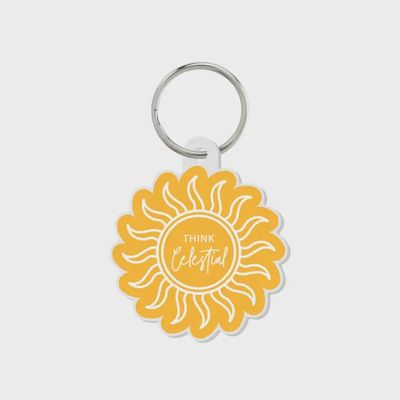 Think Celestial Key Chain, Lds Youth Key Chain