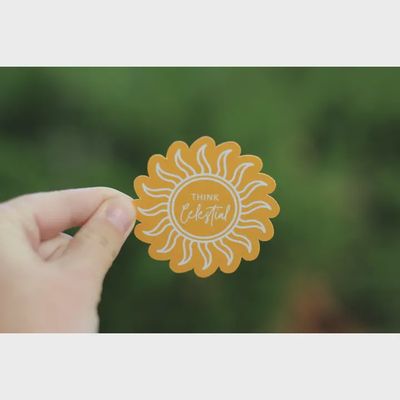 Think Celestial Sticker, Russell M Nelson Sticker