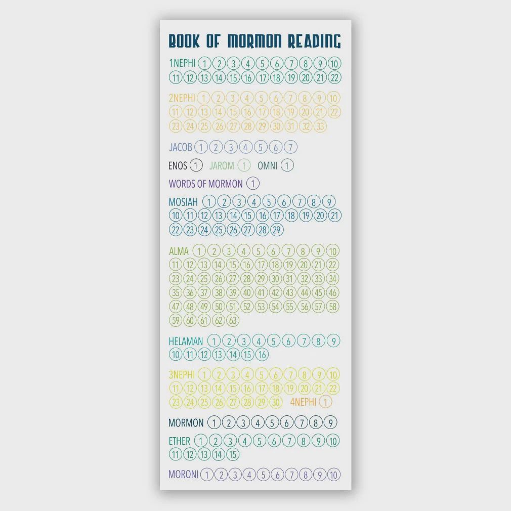 Book of Mormon Reading Chart - Large