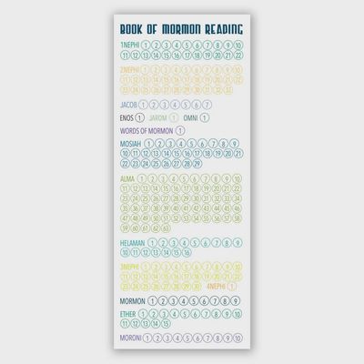 Book of Mormon Reading Chart - Large