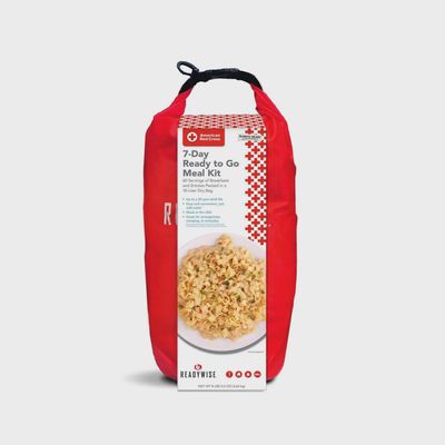 7 Day Emergency Food and Drink Supply in Red Cross Grab Bag