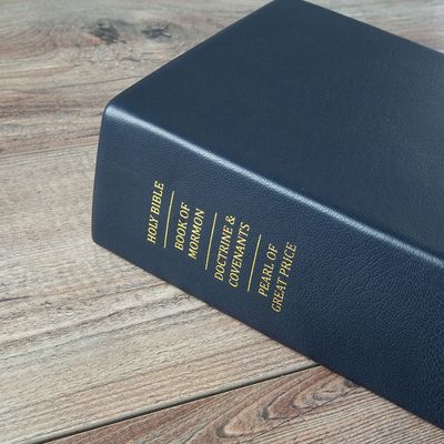 Hand-Bound Genuine Leather Quad - Navy Blue