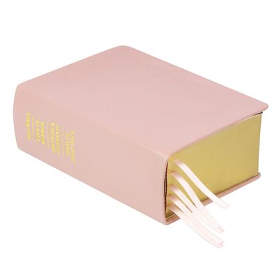 Hand-Bound Leather Quad - Blush Pink