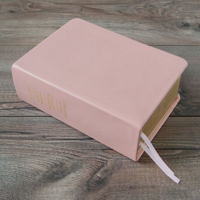 Hand-Bound Leather Quad - Blush Pink