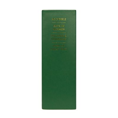 Hand-Bound Genuine Leather Quad - Emerald Green