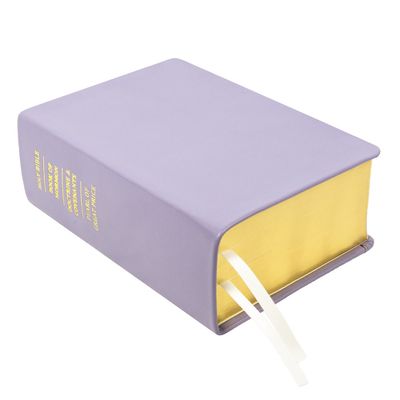 Hand-Bound Leather Quad - Lavender