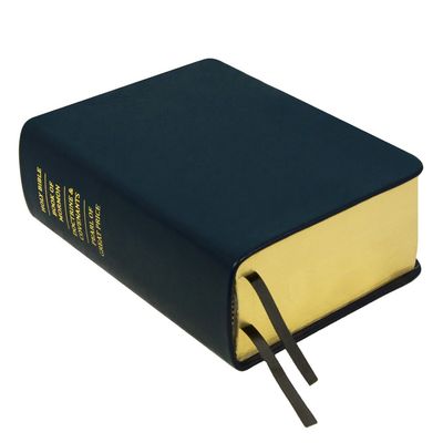 Hand-Bound Genuine Leather Quad - Navy Blue