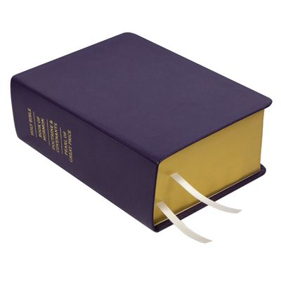 Hand-Bound Genuine Leather Quad - Violet, Size: Regular Size