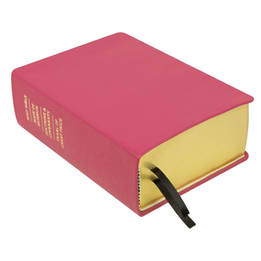 Hand-Bound Genuine Leather Quad - Pink, Size: Regular Size