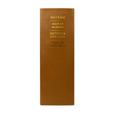 Hand-Bound Leather Quad - Caramel Brown