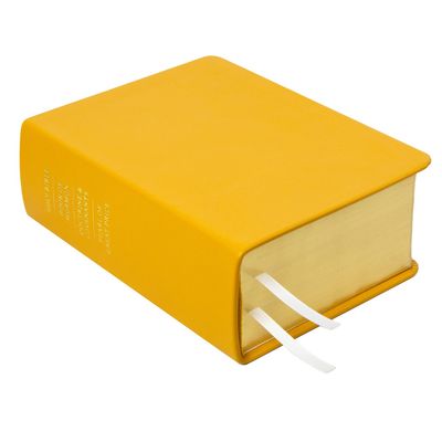 Hand-Bound Leather Quad - Canary Yellow