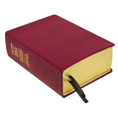 Hand-Bound Leather Quad - Red Plum