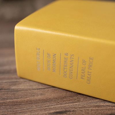 Hand-Bound Genuine Leather Quad - Buttercup Yellow