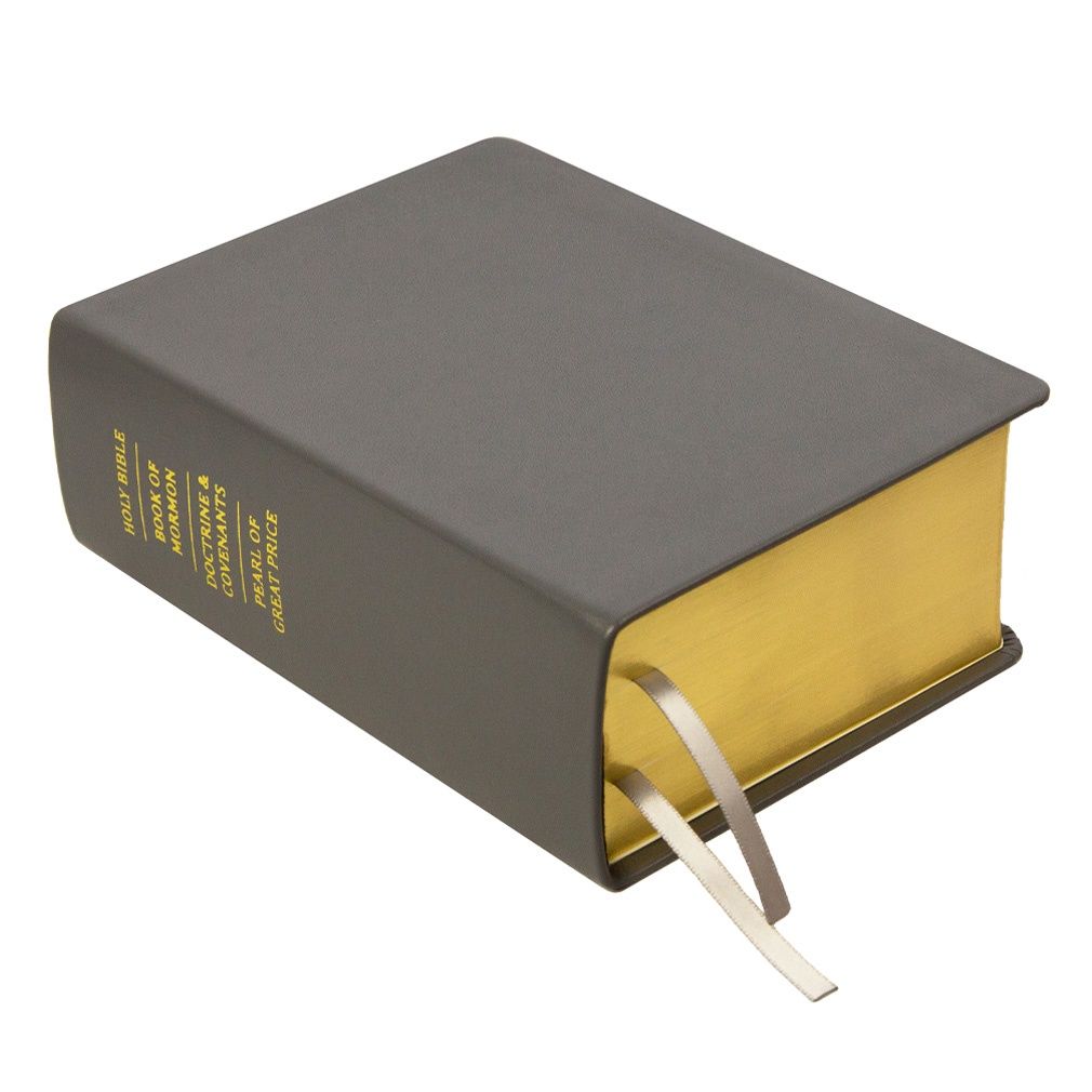 Hand-Bound Leather Quad - Steel Gray, Size: Regular Size