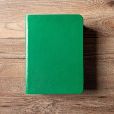 Hand-Bound Genuine Leather Quad - Kelly Green