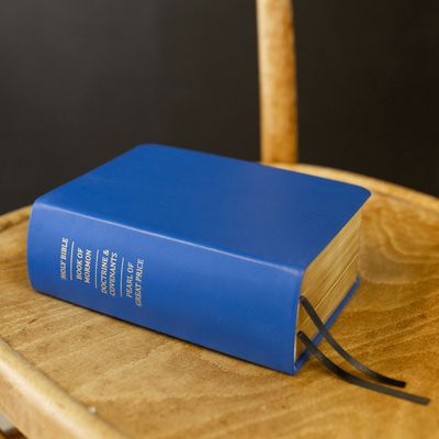 Hand-Bound Genuine Leather Quad - Royal Blue