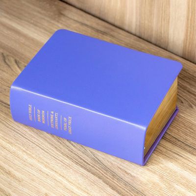 Hand-Bound Leather Quad - Medium Blue