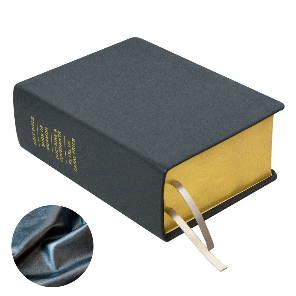 Hand-Bound Leather Quad - Pearlized Gunmetal, Size: Regular Size