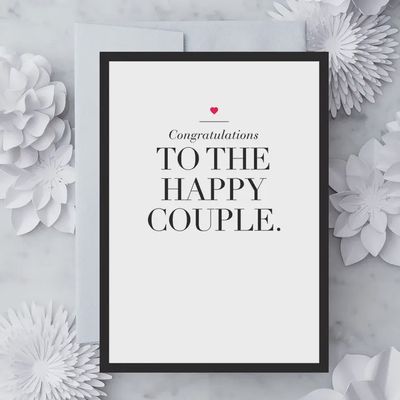 To the Happy Couple - Engagement / Wedding Card