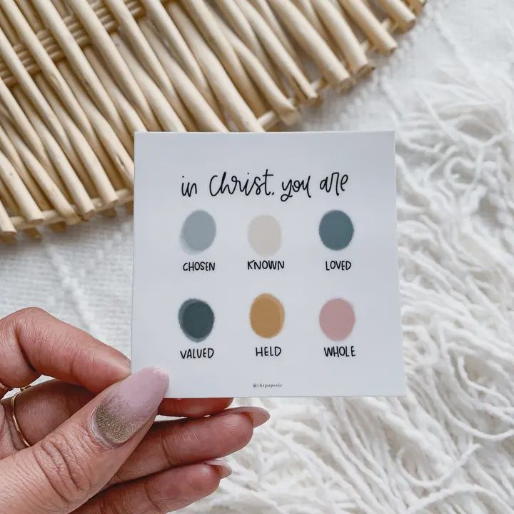 Identity in Christ Sticker