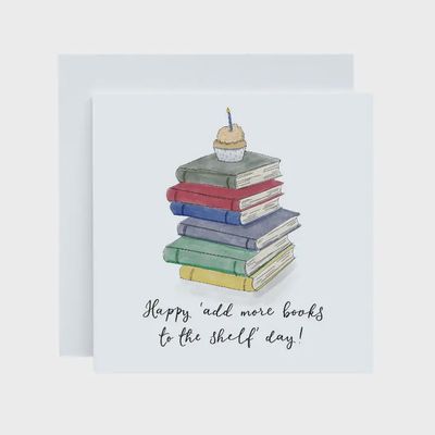 Birthday Card For Book Lovers, Bookish Reading