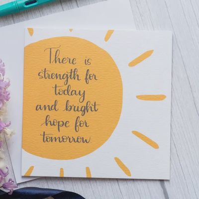 Great Is Thy Faithfulness Christian Encouragement Card