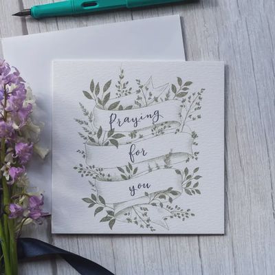 Praying For You Floral Card