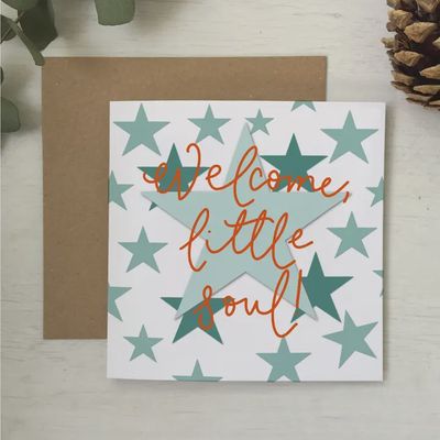 Welcome Little Soul Baby Card