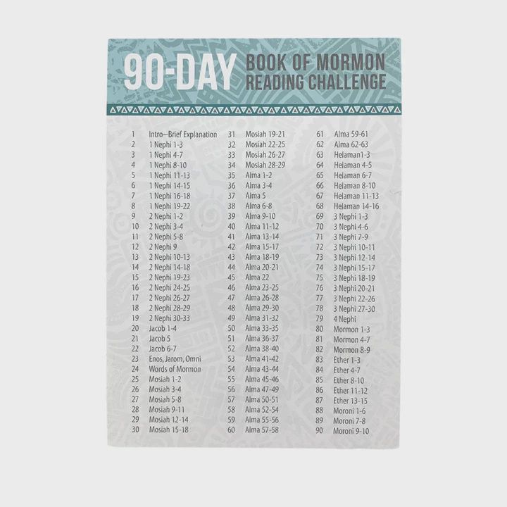 Book of Mormon in 90 Days 5x7 Print