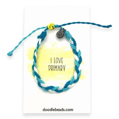I Love Primary Waterproof Thread bracelet