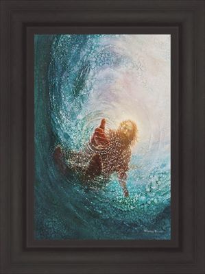 The Hand of God 11x14 OEP Framed Brown Frame
